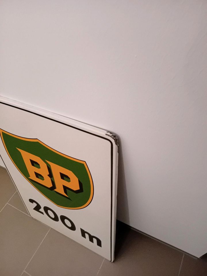 BP 200m  Emaille Schild in Neustadt am Rübenberge