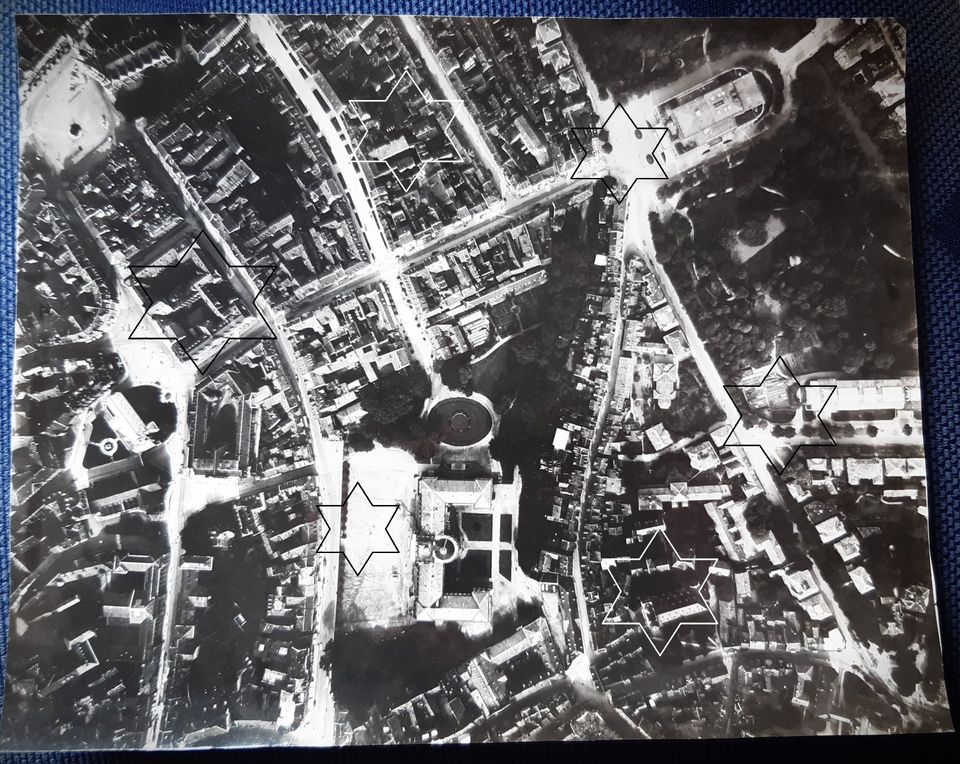 Luftaufnahme Braunschweig 1927 - Theater Schloss Burg - Luftbild in Kisdorf