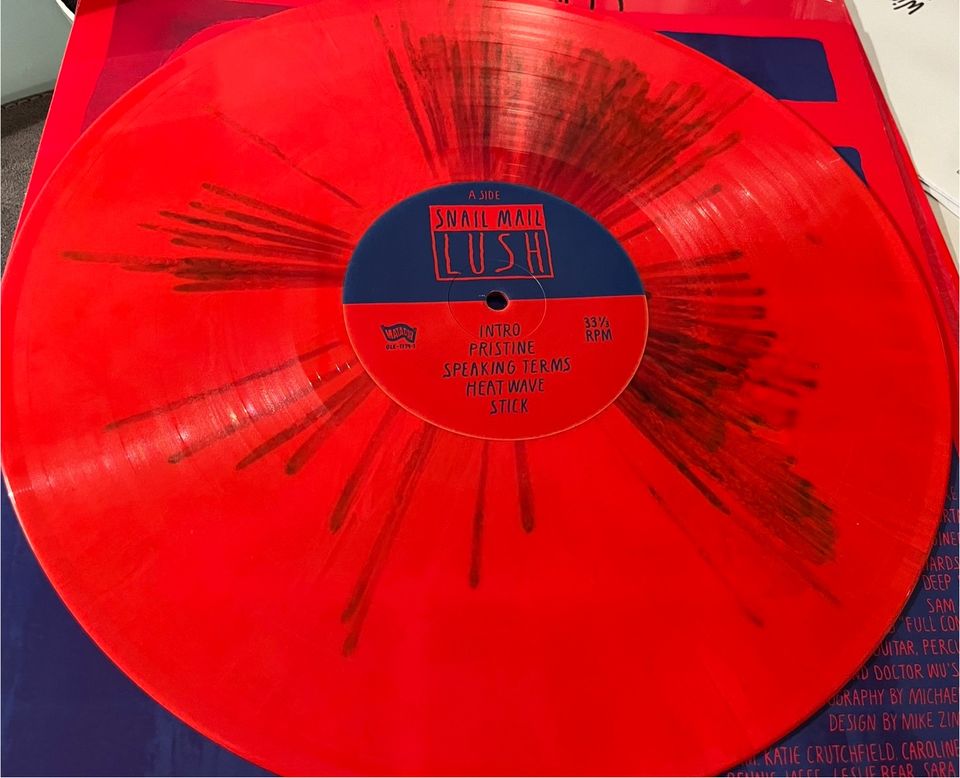 Snail Mail - Lush LP UK red & Blue Splatter Vinyl Matador in Köln