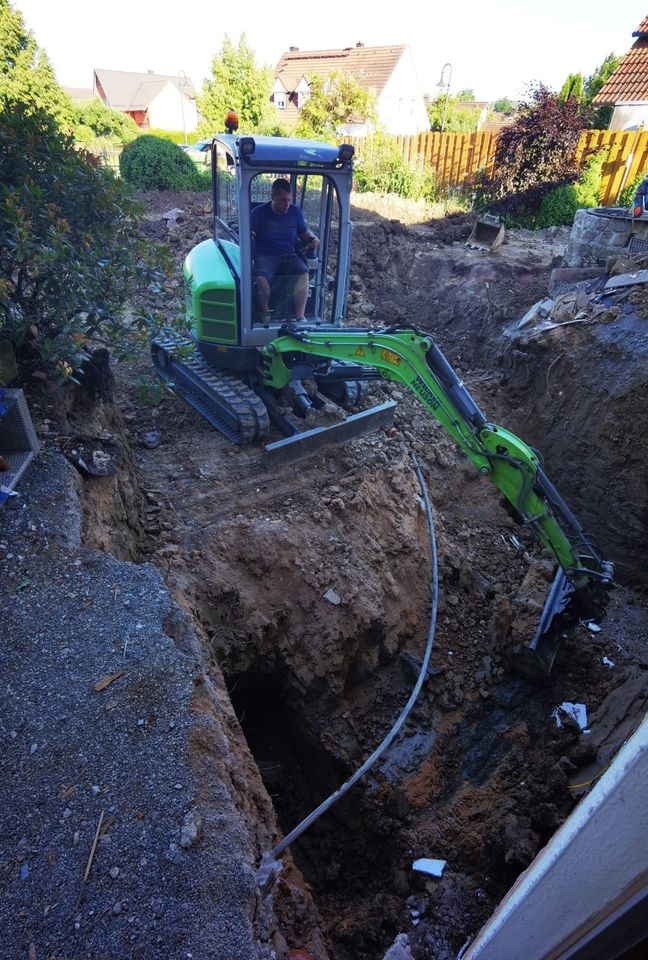 Minibagger Vermietung Baumaschinen Mieten Leihen in Eckersdorf