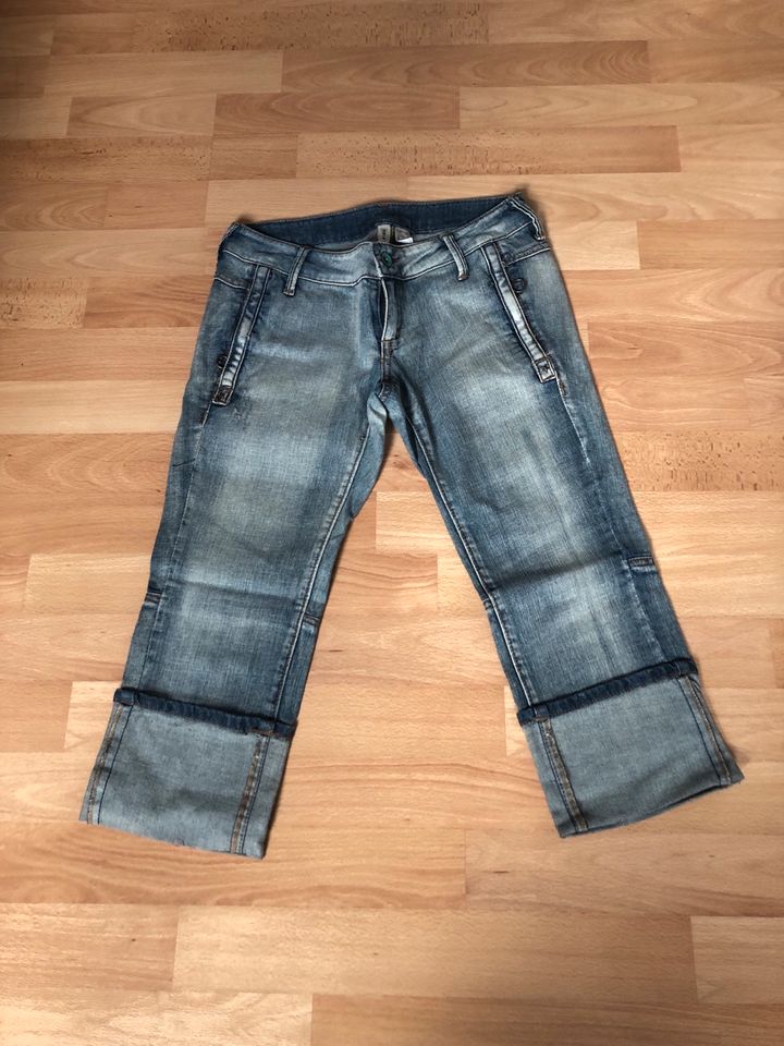 MNG Jeans Denim Bermuda Kurze Hose Gr.34, XS, 158 Blau wie Neu in Gummersbach