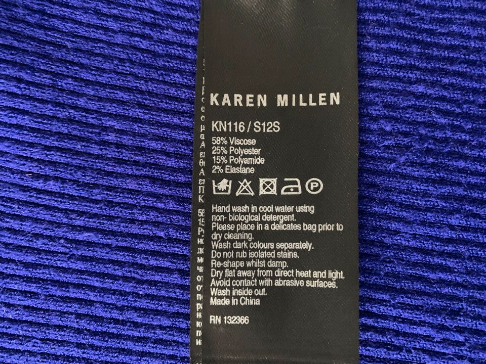 kurze Damen-Jacke von Karen Millen mit Reißverschluß, blau, Gr. 3 in Düsseldorf