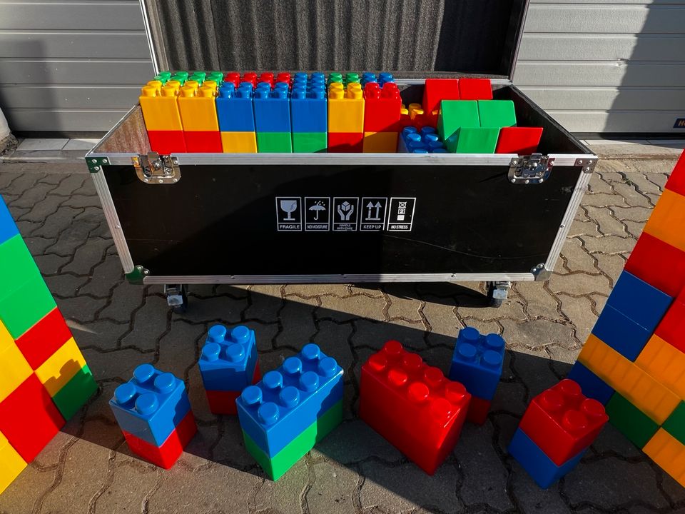 Vermietung Mieten XXL Lego Steine Schulanfang Party Geburtstag in Leipzig