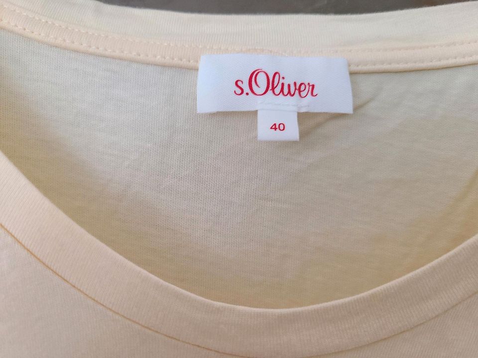 T-Shirt s.Oliver gelb Größe 40 in Hanau