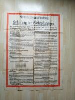 Plakat  Aushang  Braunau  Erfassung der Wehrpflicht 1938 rießig ! Bayern - Pegnitz Vorschau