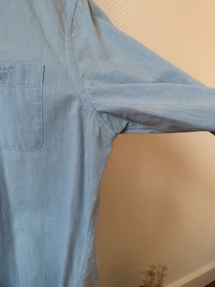 Bluse Hemd Gr. 38 von Gant hellblau  klassisch Business in Castrop-Rauxel