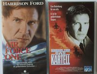 2 Thriller  mit Harrison Ford Air Force One + Das Kartell auf VHS Nordrhein-Westfalen - Niederkassel Vorschau