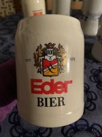Eder Bier Bierkrug, Seidel, Tonkrug, Sammler Hessen - Biedenkopf Vorschau