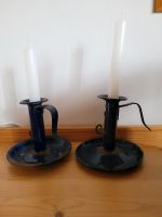 2 antike Kerzenständer mit Griff Baden-Württemberg - Dornstadt Vorschau