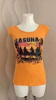 Sommer T-Shirt orange, Shirt mit Strass und Muster, Gr. XS 34 Sachsen-Anhalt - Kroppenstedt Vorschau