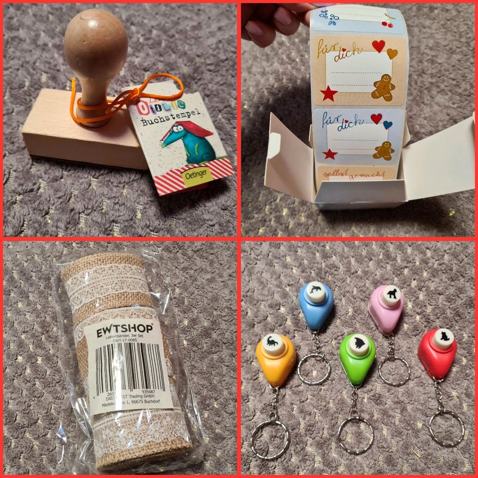 Bastelzubehör ☆ Sticker Weihnachten Stempel Stanzen Leinenbänder in Leipzig  - Knautkleeberg-Knauthain | Basteln, Handarbeiten und Kunsthandwerk | eBay  Kleinanzeigen ist jetzt Kleinanzeigen