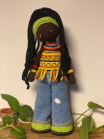 Afrikanische Puppe Gehäkelt Deko Kunst Puppe Handarbeit Nordrhein-Westfalen - Kamen Vorschau