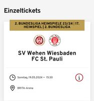 Zwei Sitzplatzkarten SV Wehen Wiesbaden - FC St. Pauli Altona - Hamburg Bahrenfeld Vorschau