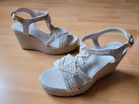 Damen Sandalen Keilabsatz Gr. 36 Beige Berlin - Treptow Vorschau