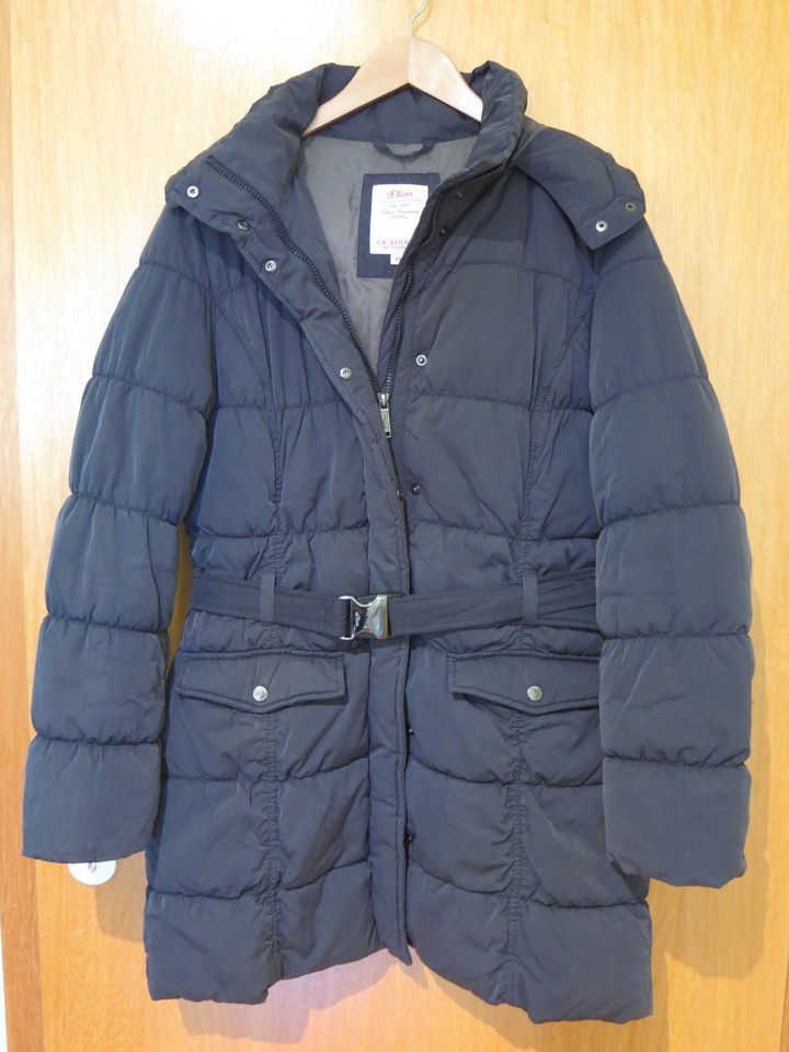 s.Oliver Wintermantel Outdoor blau-grau Gr.40 in Kiedrich