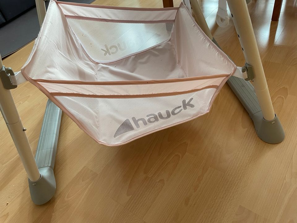 Hochstuhl Kinderstuhl mit Aufsatz für Babyschale von Hauck Pink in Nordhausen