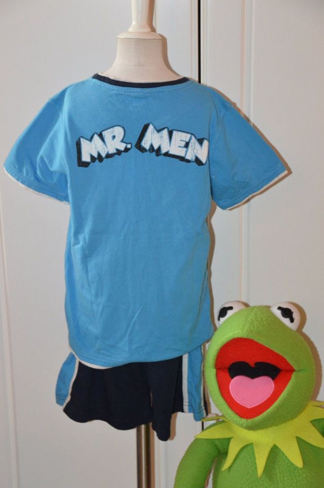 Marks & Spencer Sportdress Mr.Men Shirt Shorts T-Shirt Hose 128 in Heppenheim (Bergstraße)