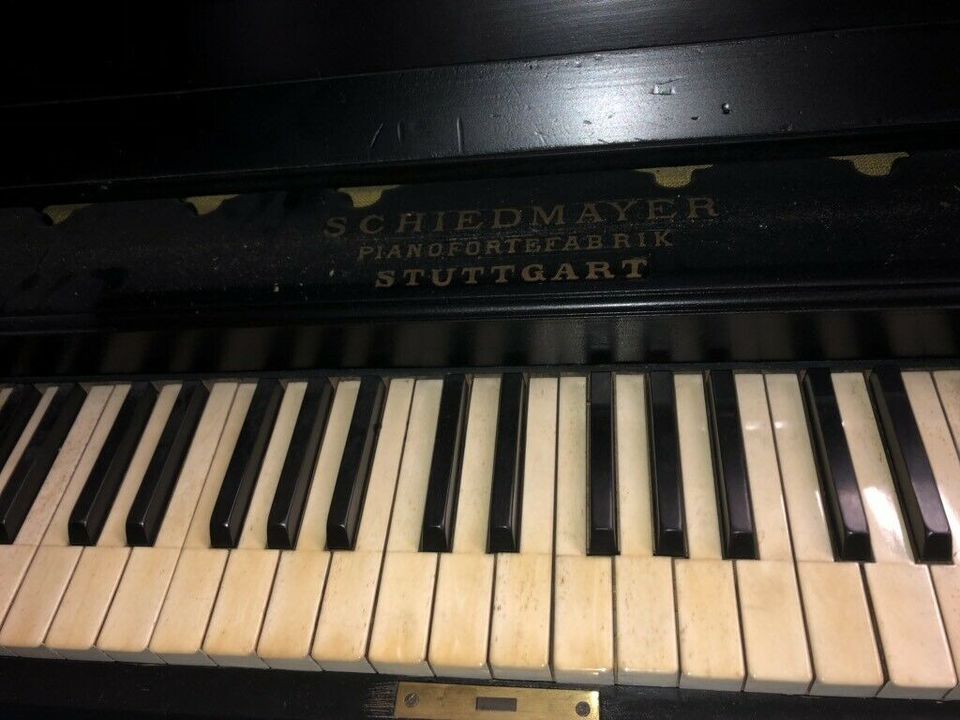 Harmonium schwarz 1875 + Hocker Schiedmayer Pianofortefabrik in Rangendingen