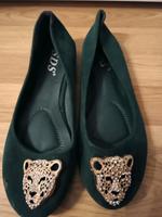 Ballerina Sommer Frühling Schuhe Schlappen mit Tiger grün neu Bayern - Fürth Vorschau