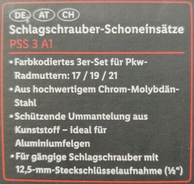 PARKSIDE PERFORMANCE SCHLAGNUSS STECKSCHLÜSSEL SATZ 17 19 21 SET in Bayern  - Absberg | Werkzeug Anzeigen | eBay Kleinanzeigen ist jetzt Kleinanzeigen