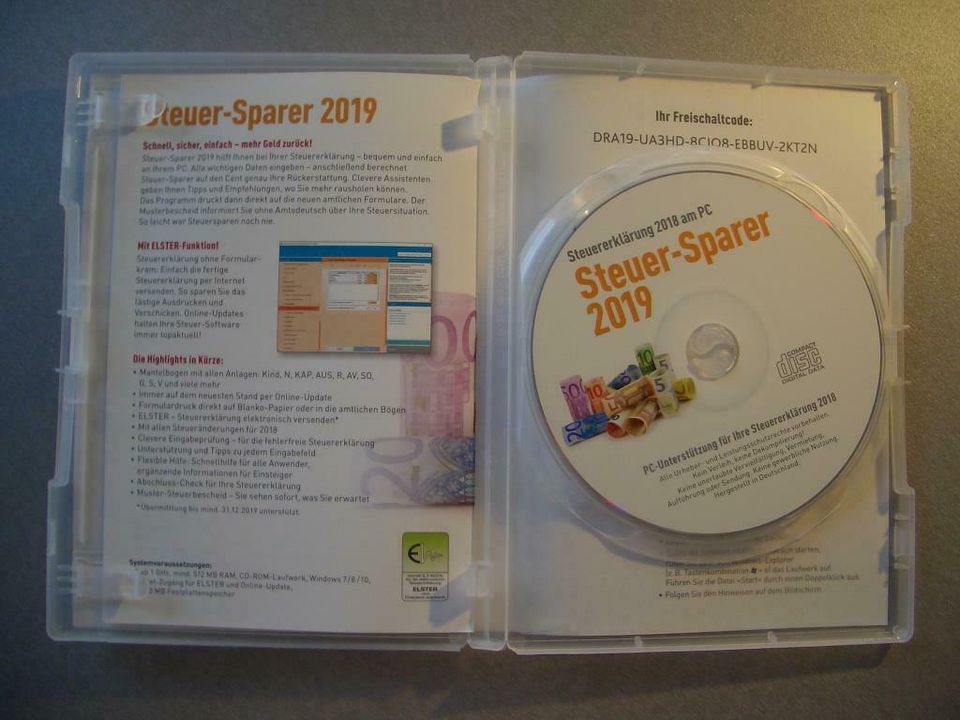 Steuer CD Steuer-Sparer CD Steuererklärung für 2018 aktuelle CD in Berlin
