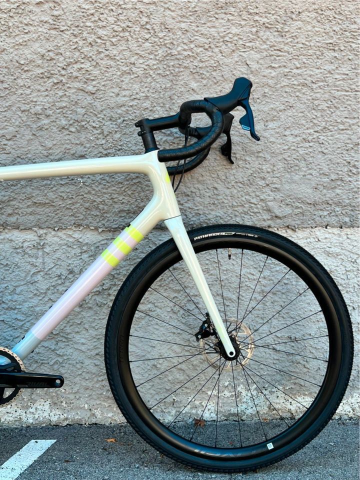 Specialized Crux Expert SRAM Rival XPLR Gloss White Speckled/Dove Grey/Papaya/Clay/Lime Size 61 **SALE/NEU/SOFORT** in Rosenheim