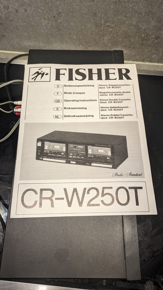 Fisher Kassetten Tapedeck Tape CR-W250T in Berlin