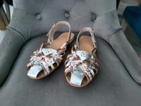 ASOS Echtleder Sandalen Barfußschuhe Damen 39 silber ISL 25CM Schleswig-Holstein - Kappeln Vorschau
