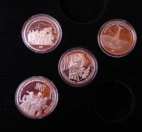 4 Medaillen Rubel in Schatulle Baden-Württemberg - Aichhalden Vorschau