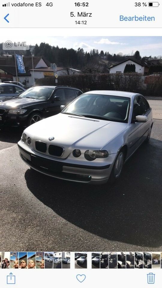 BMW E46 Compact Rücksitzbank Sitzfläche in Wüstenrot