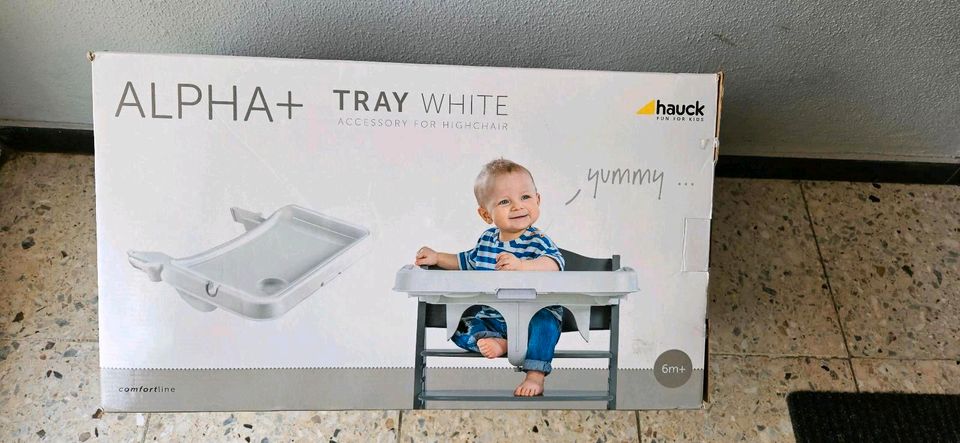 ☆NEU☆ "Hauck" Alpha+ Tray white 2in1 Tisch/Essbrett in Hannover