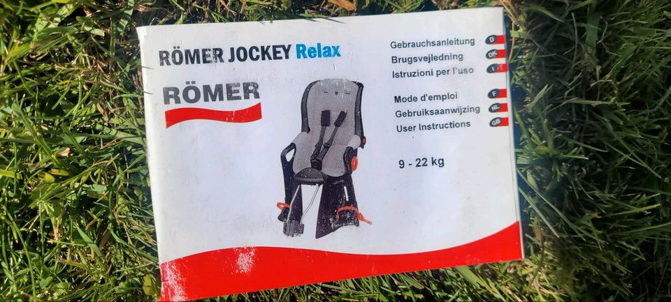 Römer Jockey Relax,9-22, Kindersitz,Fahrradsitz,Kinderfahrradsitz in Seevetal