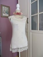Cream Top creme Stretch Spitze Gr S Hessen - Niedernhausen Vorschau