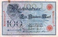 Reichsbanknote 100 Mark - Rarität für Sammler Baden-Württemberg - Friedrichshafen Vorschau