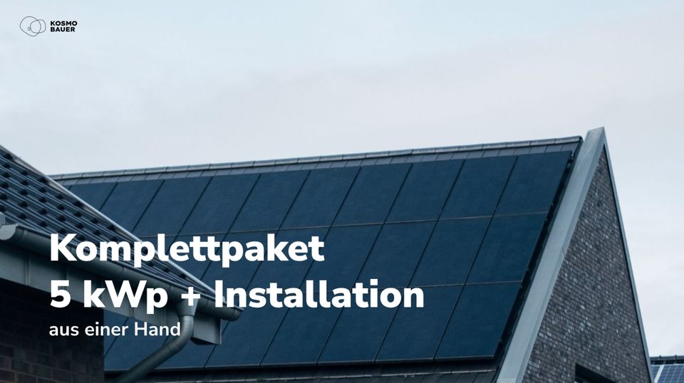 Photovoltaikanlage 5 kWp –Komplett Schlüsselfertig für nur 12.399 in Dinslaken