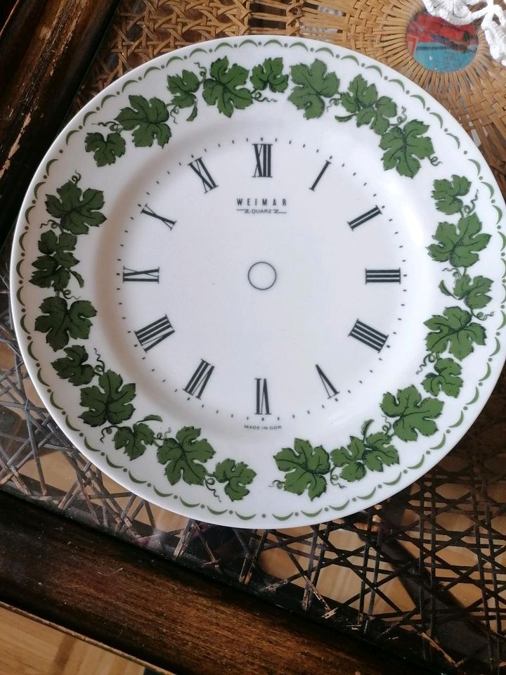 Uhr Teller - Henneberg Porzellan Ilmenau in Großbreitenbach