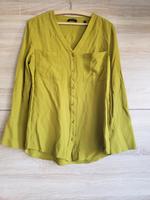 Opus Bluse Farala Gr. 38 Knopfleiste grün Sachsen-Anhalt - Halle Vorschau