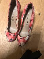 Tamaris Pumps Blumen pink Bayern - Tittling Vorschau