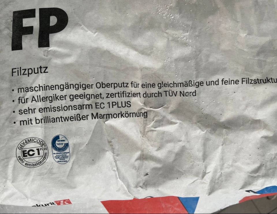 Akurit FP Filzputz weiß 0,8 mm 25 kg/Sack- Oberputz in Kehl