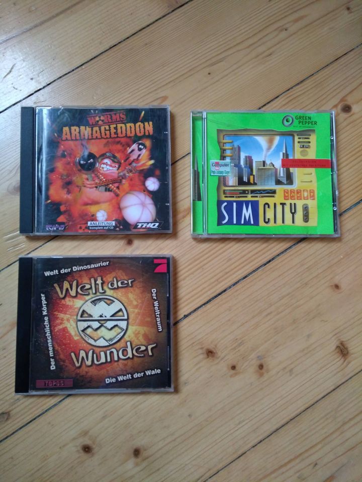 PC Spiele Worms Armageddon, Sim City, Welt der Wunder in Dresden