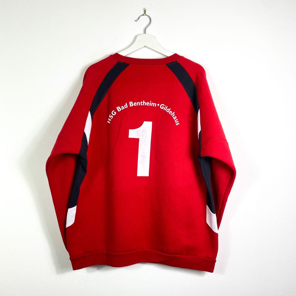 Vintage Deutsche Post Sweater Gr.L Rot Handball 90er 90s y2k in Gronau (Westfalen)