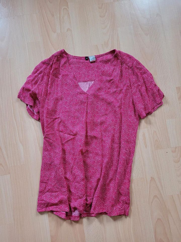 Süße Bluse / Oberteil von Qiero, Gr. 36, pink, wie neu in Kleinniedesheim