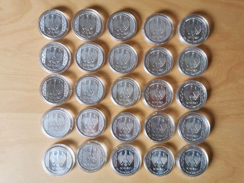 25x 10 Euro Münze - Himmelsscheibe von Nebra 10€ Silbermünze in Weyhe