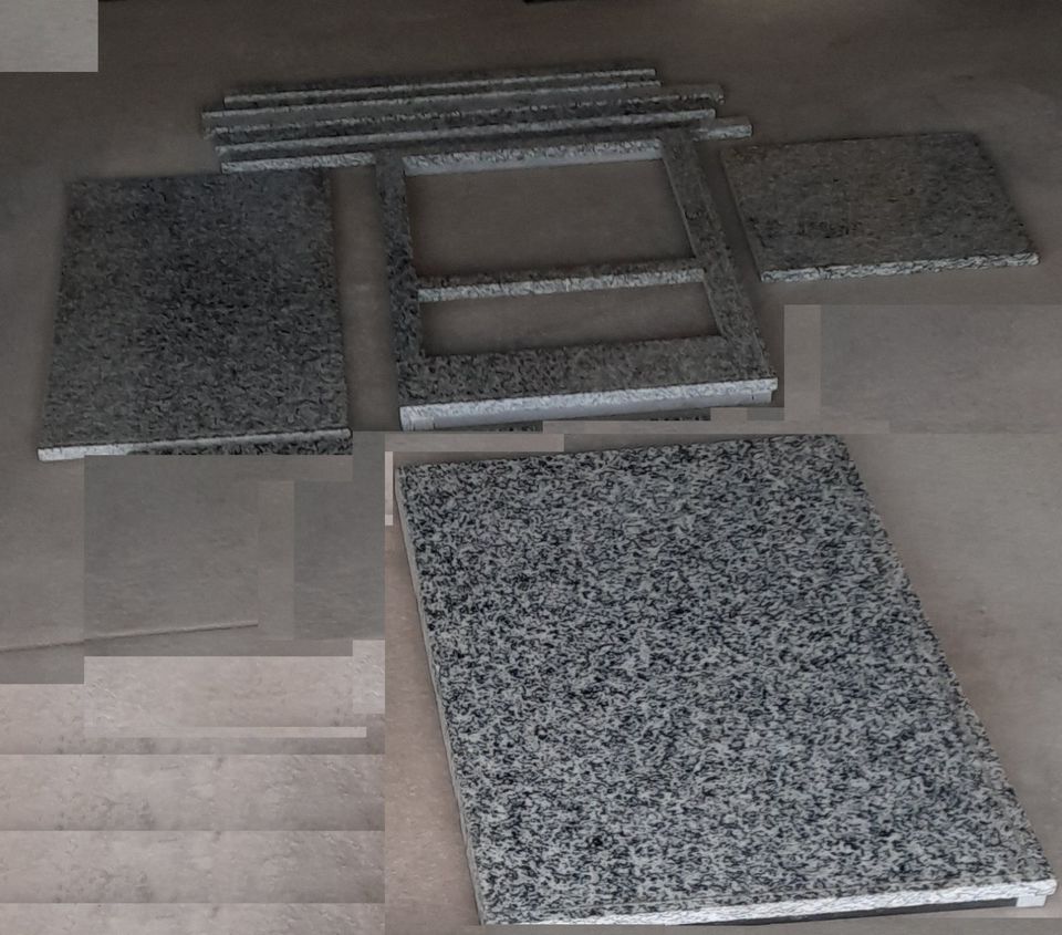 Granit Arbeitsplatte für Küche Kochfeld Spüle verschieden größen in Deining