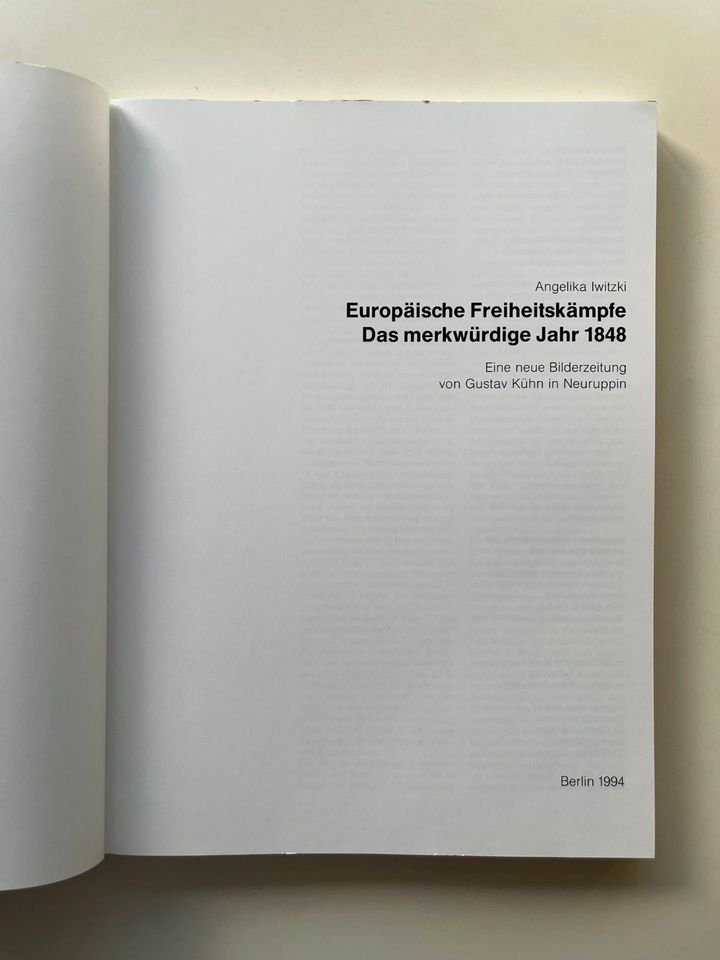 Angela Iwitzki, Europäische Freiheitskämpfe. Das merkw. Jahr 1848 in Dortmund