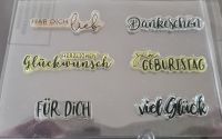6 Silikonstempel z.B. "Hab Dich lieb"-"Dankeschön"-ect. Niedersachsen - Peine Vorschau