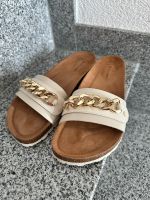 Hey Marly Schuhe Pantoletten Sandalen Patches beige Gr.42 Neu Baden-Württemberg - Friedrichshafen Vorschau