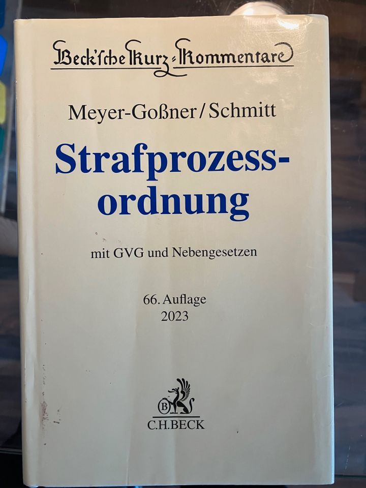 Meyer-Goßner/Schmitt, StPO, 2023 in Bochum