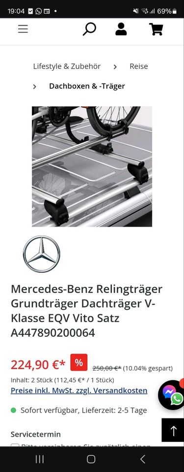 Mercedes Dachgepäckträger in Hennigsdorf