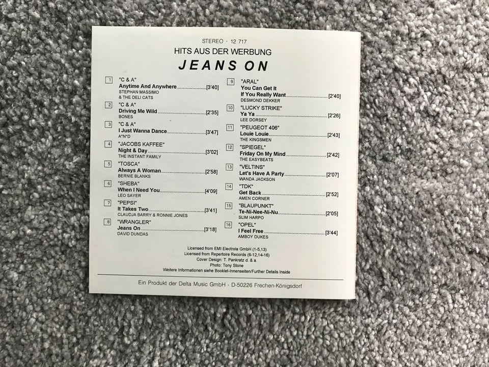 Jeans on, Hits aus der Werbung in Seelze